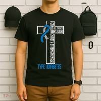 I Can Do Things Jesus Who Strenghtens Me Diabetes Type 1 T-Shirt thumb 6