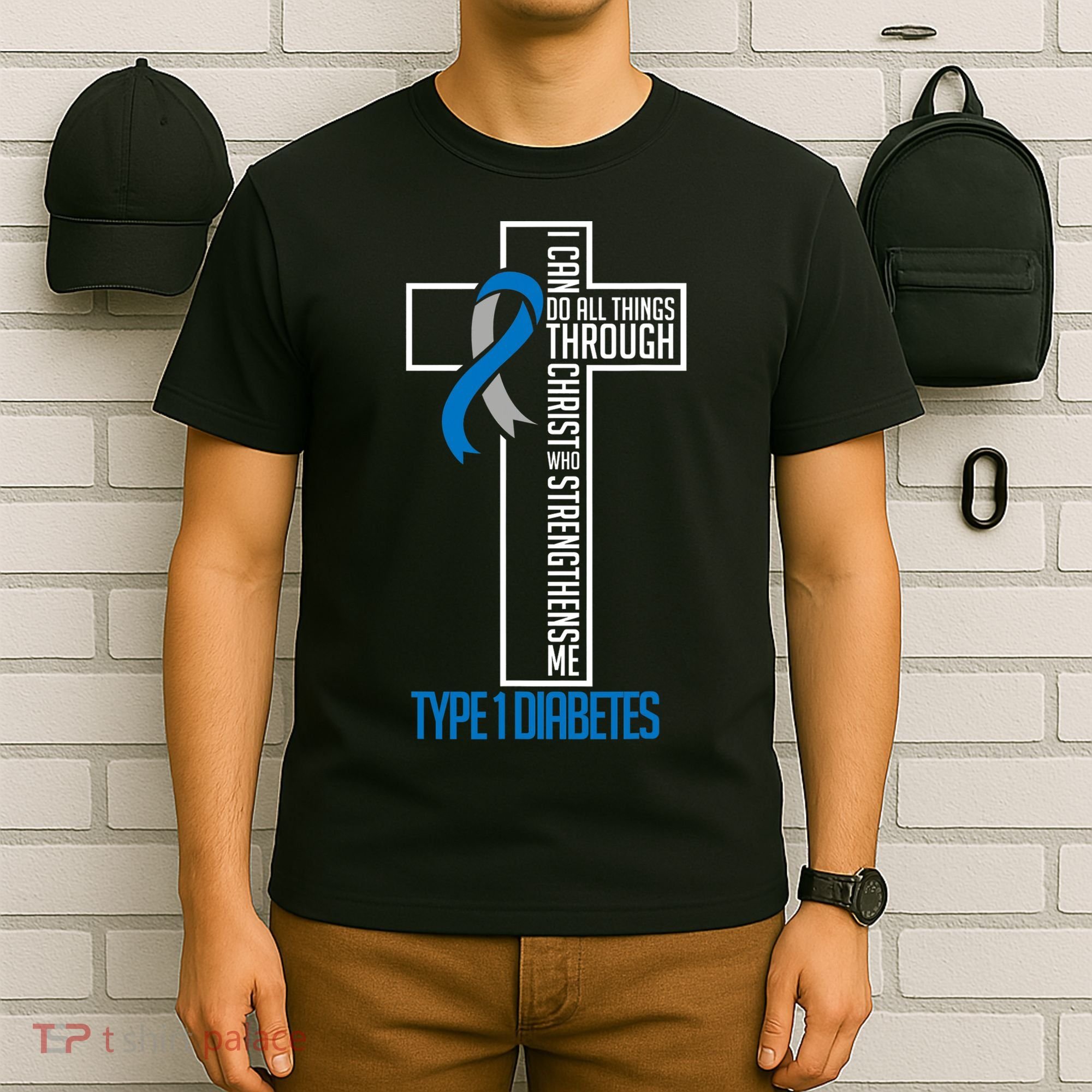 I Can Do Things Jesus Who Strenghtens Me Diabetes Type 1 T-Shirt