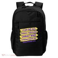 I Can Do All Things Through Christ Who Strengthens Me Backpack thumb 0