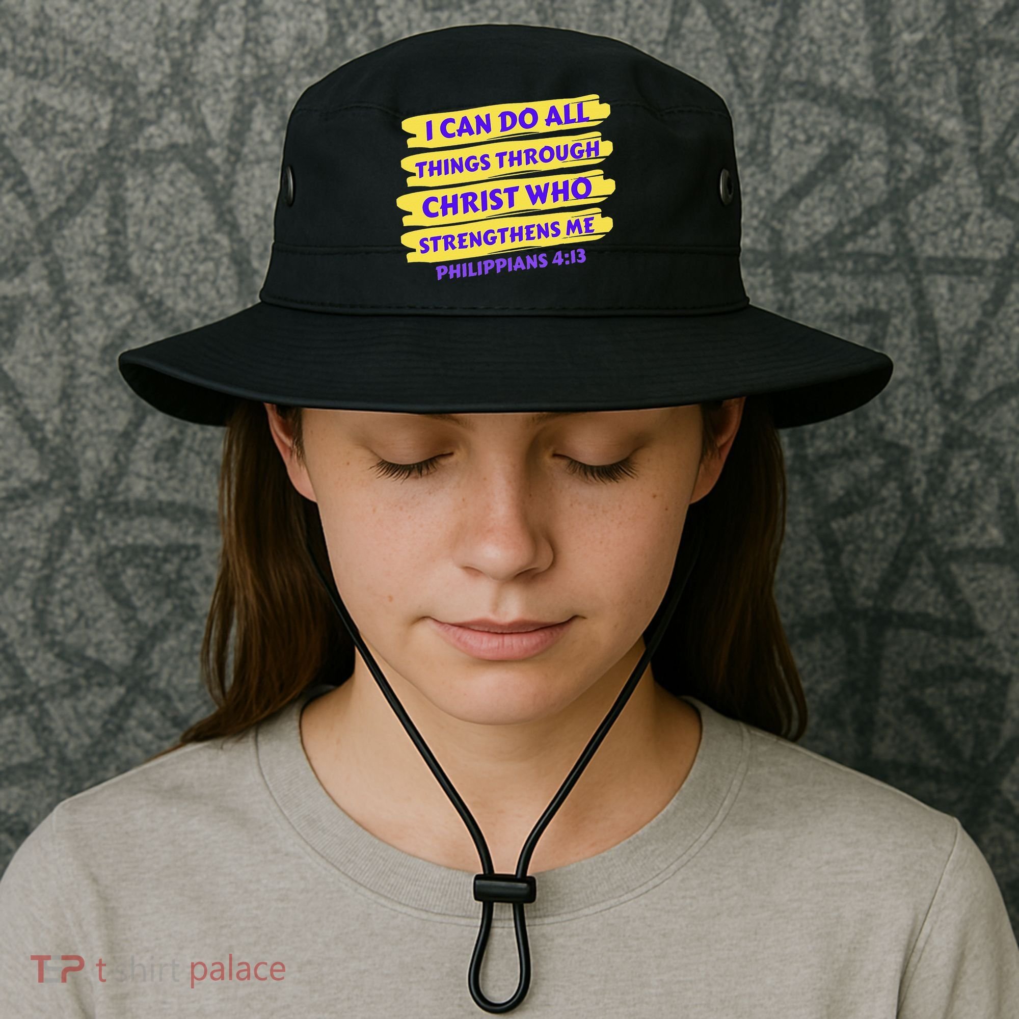 I Can Do All Things Through Christ Who Strengthens Me Bucket Hat