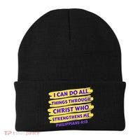 I Can Do All Things Through Christ Who Strengthens Me Beanie thumb 0