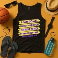 I Can Do All Things Through Christ Who Strengthens Me Tank Top thumb 4
