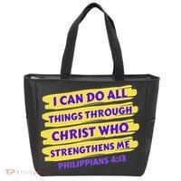 I Can Do All Things Through Christ Who Strengthens Me Tote Bag thumb 0