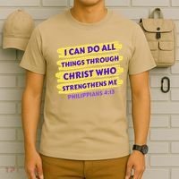 I Can Do All Things Through Christ Who Strengthens Me T-Shirt thumb 6