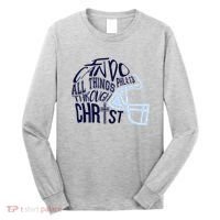 I Can Do All Things Through Christ Football Long Sleeve Shirt thumb 0