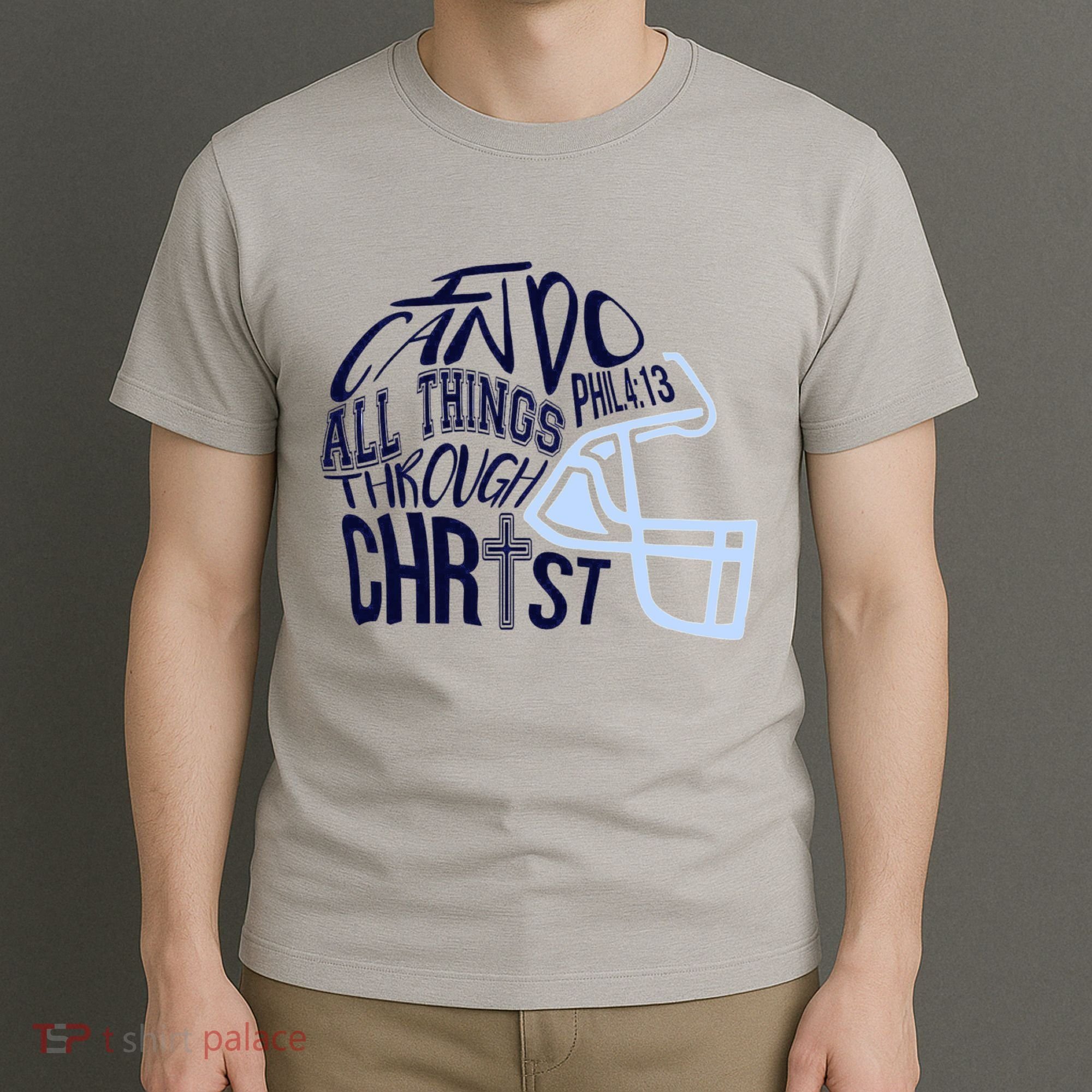 I Can Do All Things Through Christ Football T-Shirt