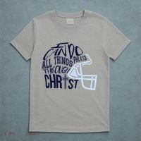 I Can Do All Things Through Christ Football T-Shirt thumb 5