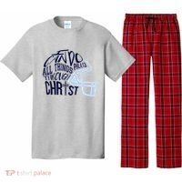 I Can Do All Things Through Christ Football Pajama Set thumb 0