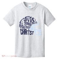 I Can Do All Things Through Christ Football Kids T-Shirt thumb 0