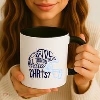 I Can Do All Things Through Christ Football Coffee Mug thumb 3