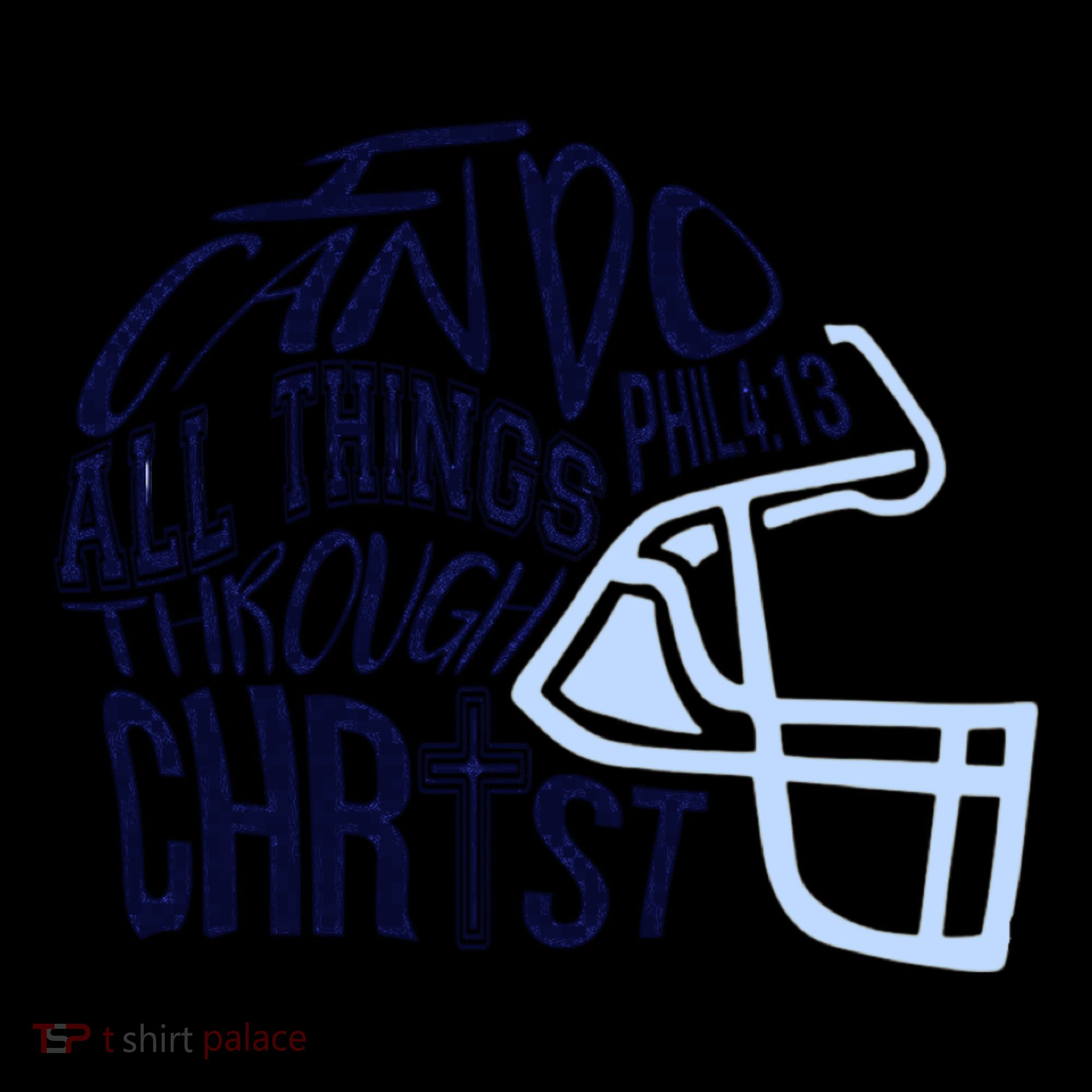 I Can Do All Things Through Christ Football Coffee Mug