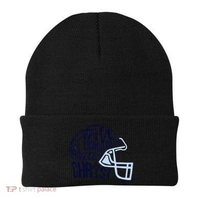 I Can Do All Things Through Christ Football Beanie