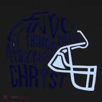 I Can Do All Things Through Christ Football Women's Hoodie thumb 2