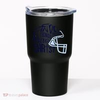 I Can Do All Things Through Christ Football Tumbler thumb 0