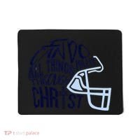 I Can Do All Things Through Christ Football Mousepad thumb 0