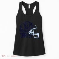 I Can Do All Things Through Christ Football Women's Tank Top thumb 0