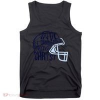 I Can Do All Things Through Christ Football Tank Top thumb 0