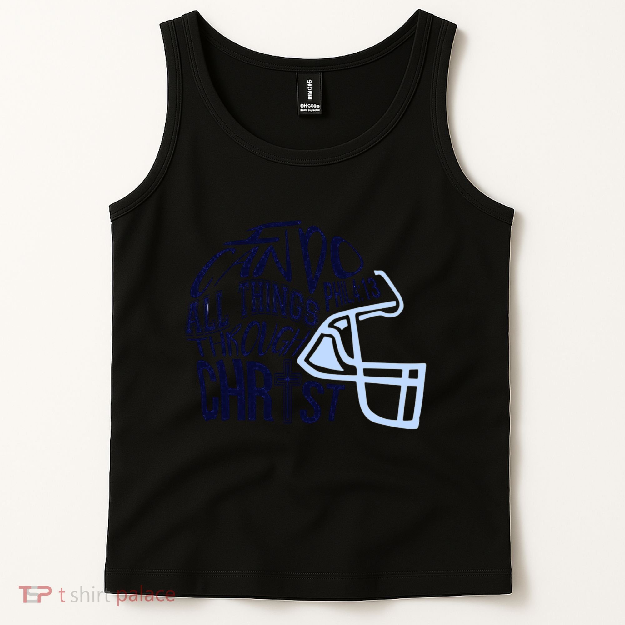 I Can Do All Things Through Christ Football Tank Top