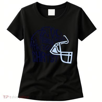 I Can Do All Things Through Christ Football Women's T-Shirt