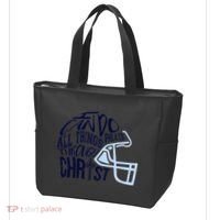 I Can Do All Things Through Christ Football Tote Bag thumb 3