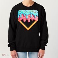 Ice Cream Drip Baseball Stuff Baseball Home Plate Dripping Women's Sweatshirt thumb 0