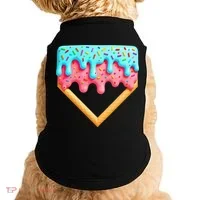 Ice Cream Drip Baseball Stuff Baseball Home Plate Dripping Doggie Tank thumb 0