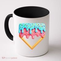 Ice Cream Drip Baseball Stuff Baseball Home Plate Dripping Coffee Mug thumb 0