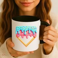 Ice Cream Drip Baseball Stuff Baseball Home Plate Dripping Coffee Mug thumb 3