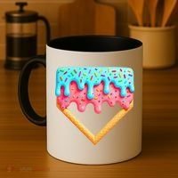 Ice Cream Drip Baseball Stuff Baseball Home Plate Dripping Coffee Mug thumb 4