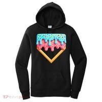 Ice Cream Drip Baseball Stuff Baseball Home Plate Dripping Women's Hoodie thumb 0