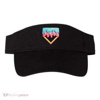 Ice Cream Drip Baseball Stuff Baseball Home Plate Dripping Visor