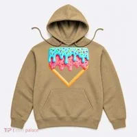Ice Cream Drip Baseball Stuff Baseball Home Plate Dripping Hoodie thumb 0