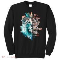 I Can Do All Things Through Christ Lion Faith Christian Sweatshirt thumb 0