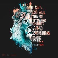 I Can Do All Things Through Christ Lion Faith Christian Mousepad thumb 1