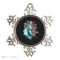 I Can Do All Things Through Christ Lion Faith Christian Ornament thumb 0