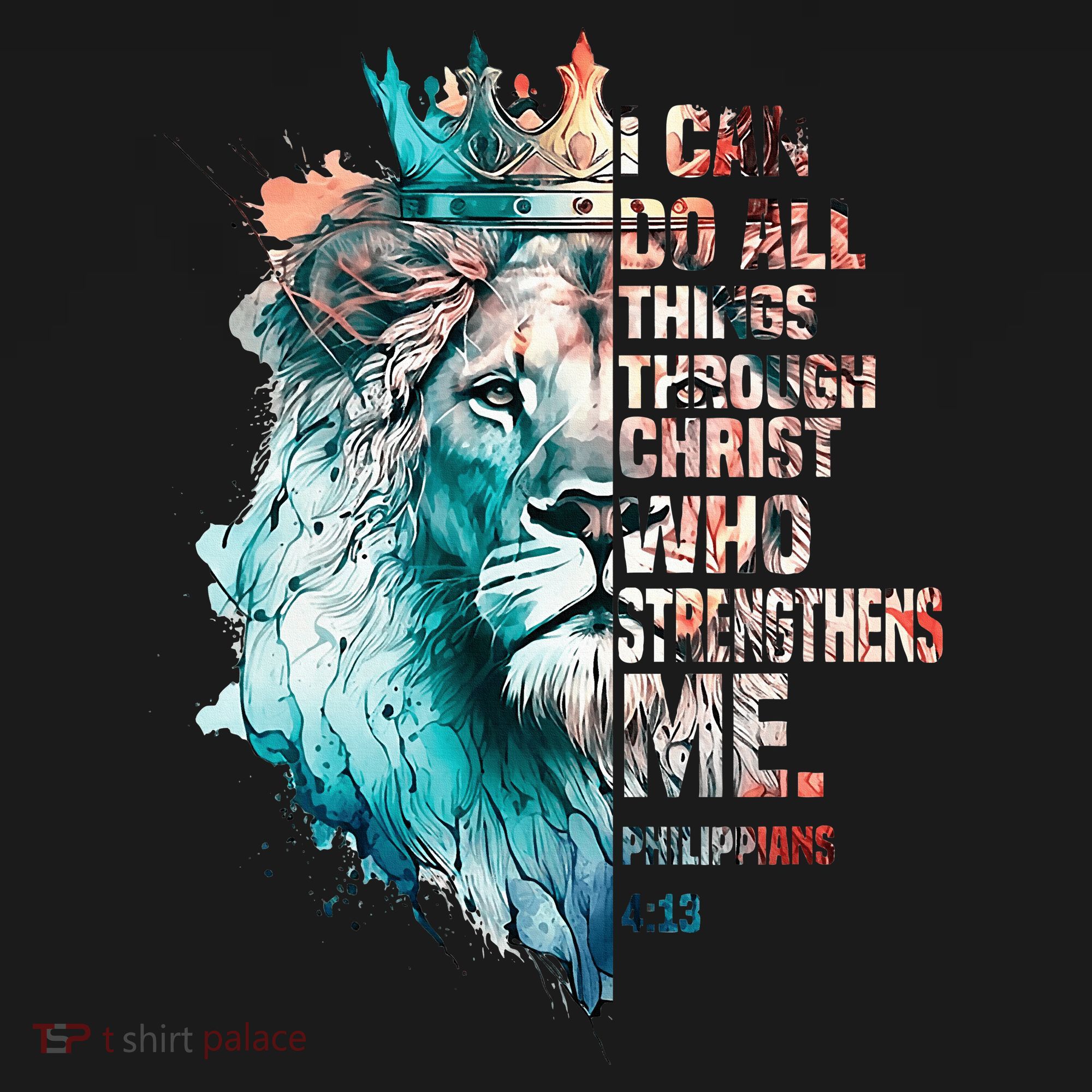 I Can Do All Things Through Christ Lion Faith Christian Women's Tank Top