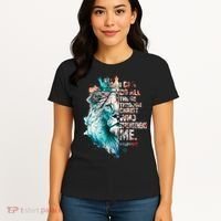 I Can Do All Things Through Christ Lion Faith Christian Women's T-Shirt thumb 4