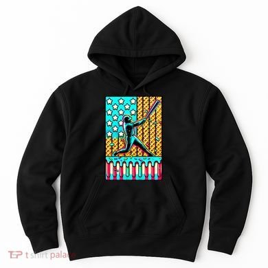 Ice Cream Drip Baseball Stuff Drip For B.oys American Flag Hoodie