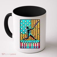 Ice Cream Drip Baseball Stuff Drip For B.oys American Flag Coffee Mug thumb 0