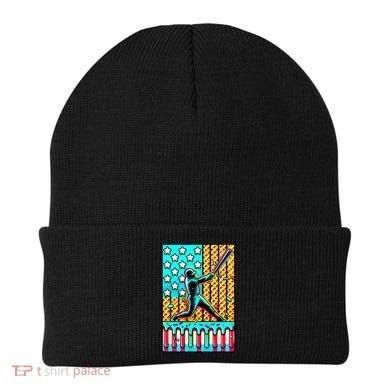 Ice Cream Drip Baseball Stuff Drip For B.oys American Flag Beanie