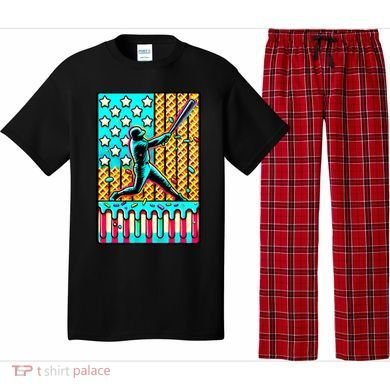Ice Cream Drip Baseball Stuff Drip For B.oys American Flag Pajama Set