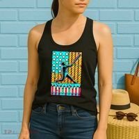 Ice Cream Drip Baseball Stuff Drip For B.oys American Flag Women's Tank Top thumb 2