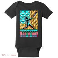 Ice Cream Drip Baseball Stuff Drip For B.oys American Flag Baby Bodysuit thumb 0