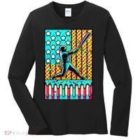 Ice Cream Drip Baseball Stuff Drip For B.oys American Flag Women's Long Sleeve Shirt thumb 0