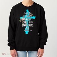 I Can Do All Things Through Christ Philippians 4:13 Bible Verse Women's Sweatshirt thumb 0