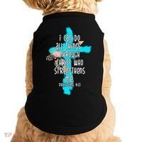 I Can Do All Things Through Christ Philippians 4:13 Bible Verse Doggie Tank thumb 0
