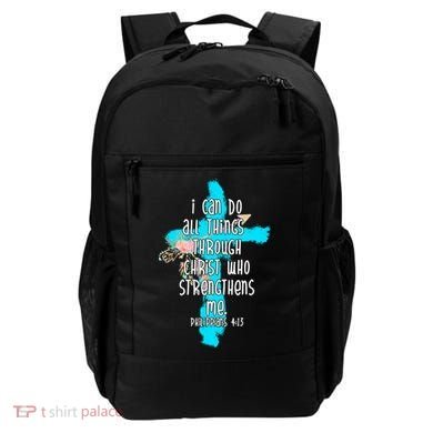 I Can Do All Things Through Christ Philippians 4:13 Bible Verse Backpack