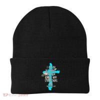 I Can Do All Things Through Christ Philippians 4:13 Bible Verse Beanie thumb 0
