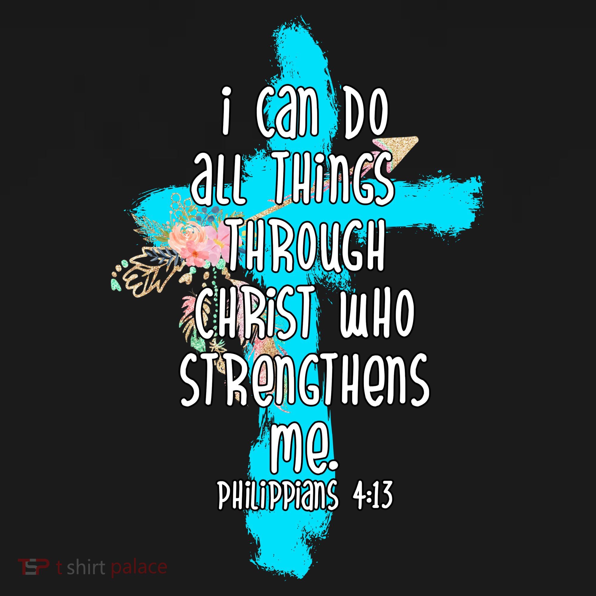 I Can Do All Things Through Christ Philippians 4:13 Bible Verse Polo