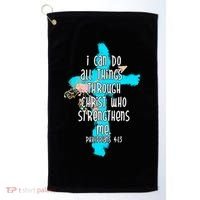 I Can Do All Things Through Christ Philippians 4:13 Bible Verse Golf Towel thumb 0